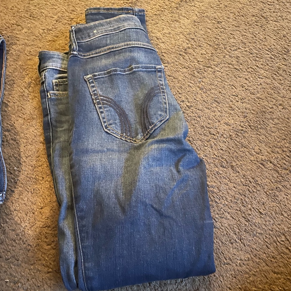 Hollister dark blue skinny jeans
